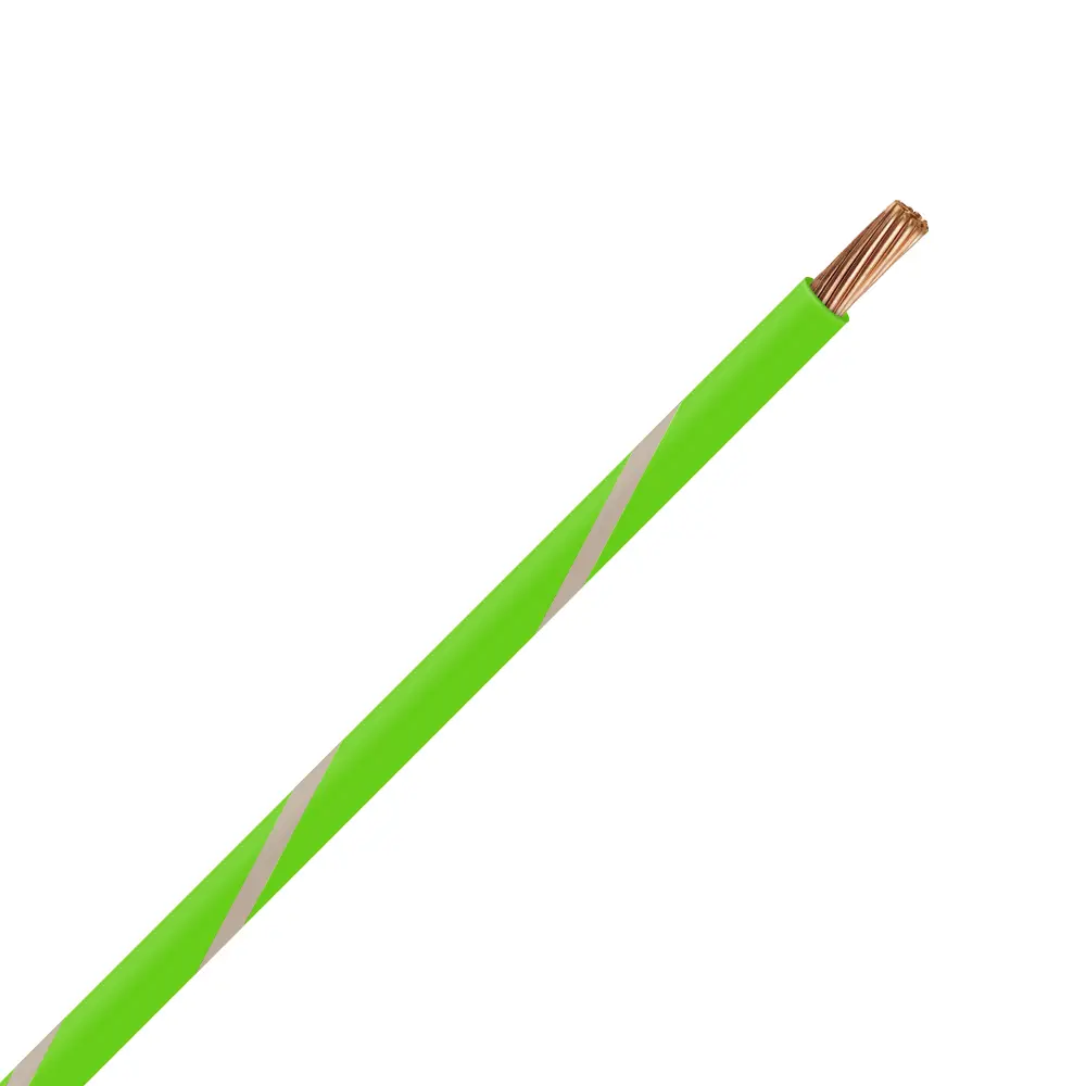 TXL 16 LIGHT GREEN/TAN STRIPED WIRE