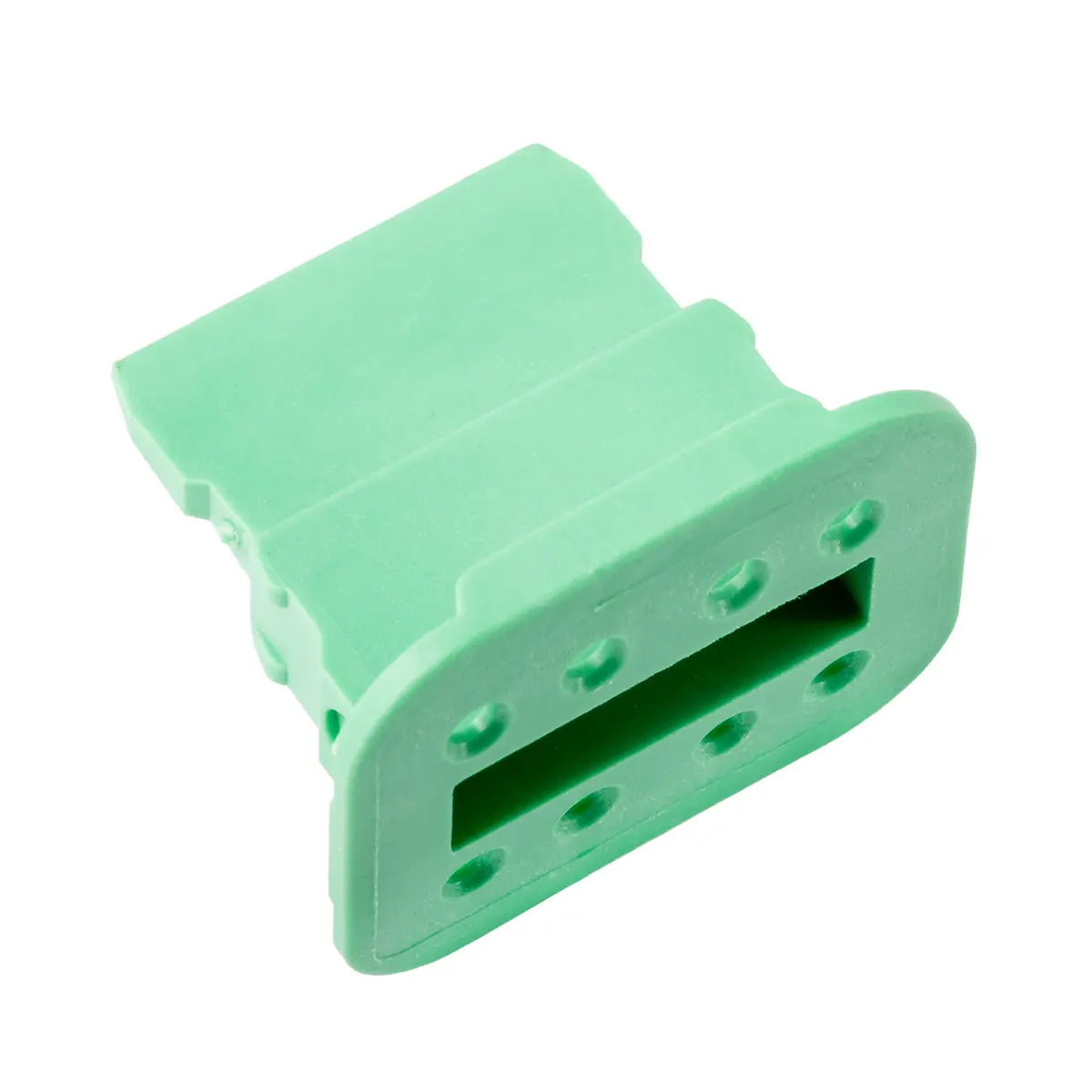 W8S-P012 WEDGE LOCK, 8P, PLG, GRN, SL RET, DT