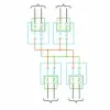 Deutsch DT 2 WAY SPLITTER 4 PORT