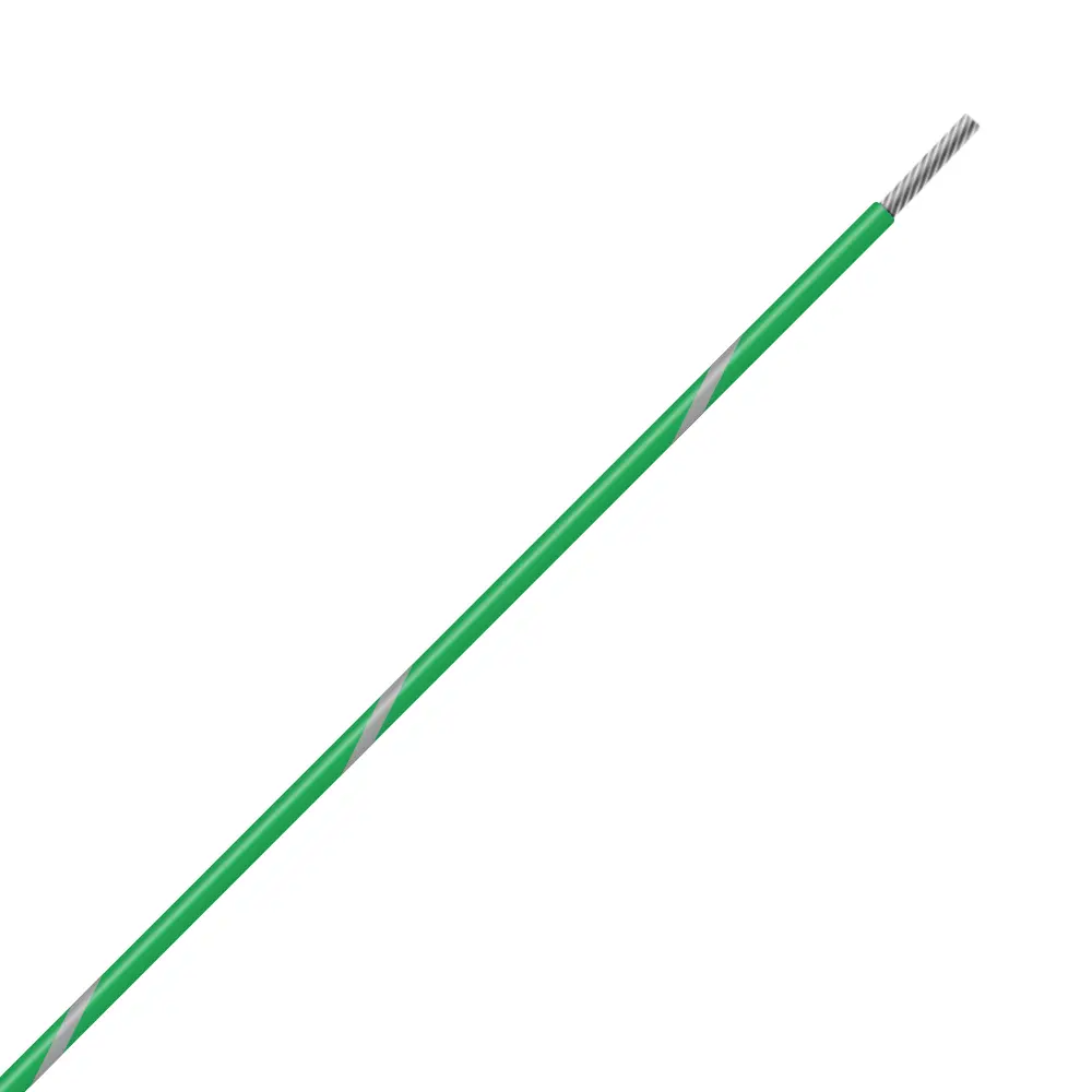 Green/Gray Wire Tefzel 24 AWG