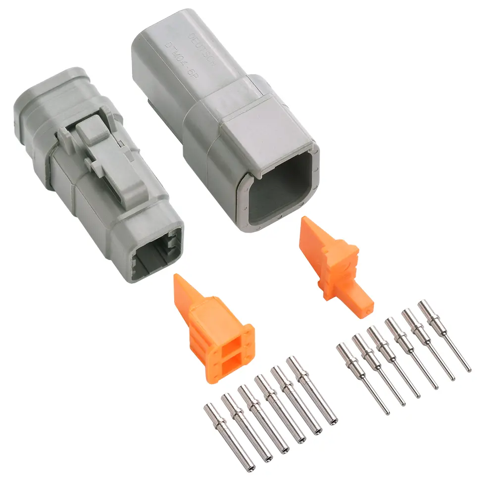 DTM 6 Pin Conn Kit Nickle Solid SB