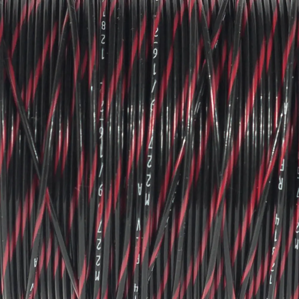 M22759/16-22-02 BLACK/RED TEFZEL 22 AWG