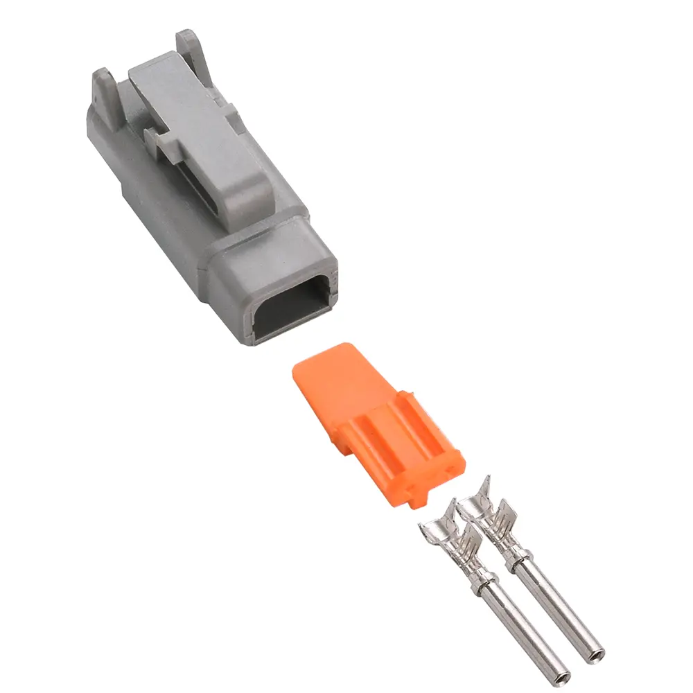 DTM 2 Way Plug Kit Nickle Stamped