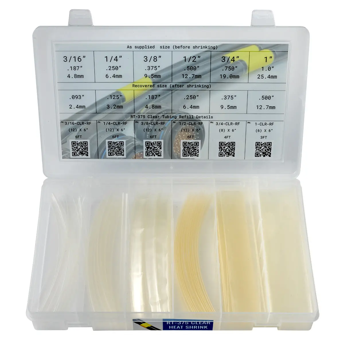 RT-375 CLEAR TUBING KIT 62PCS