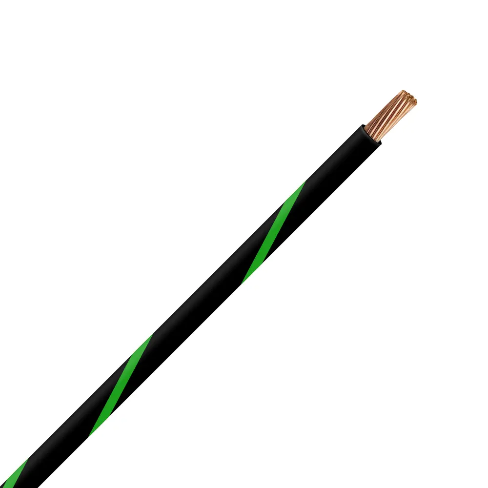 TXL 20 BLACK/GREEN STRIPED WIRE