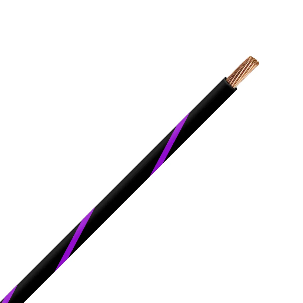 TXL 18 BLACK/PURPLE STRIPED WIRE