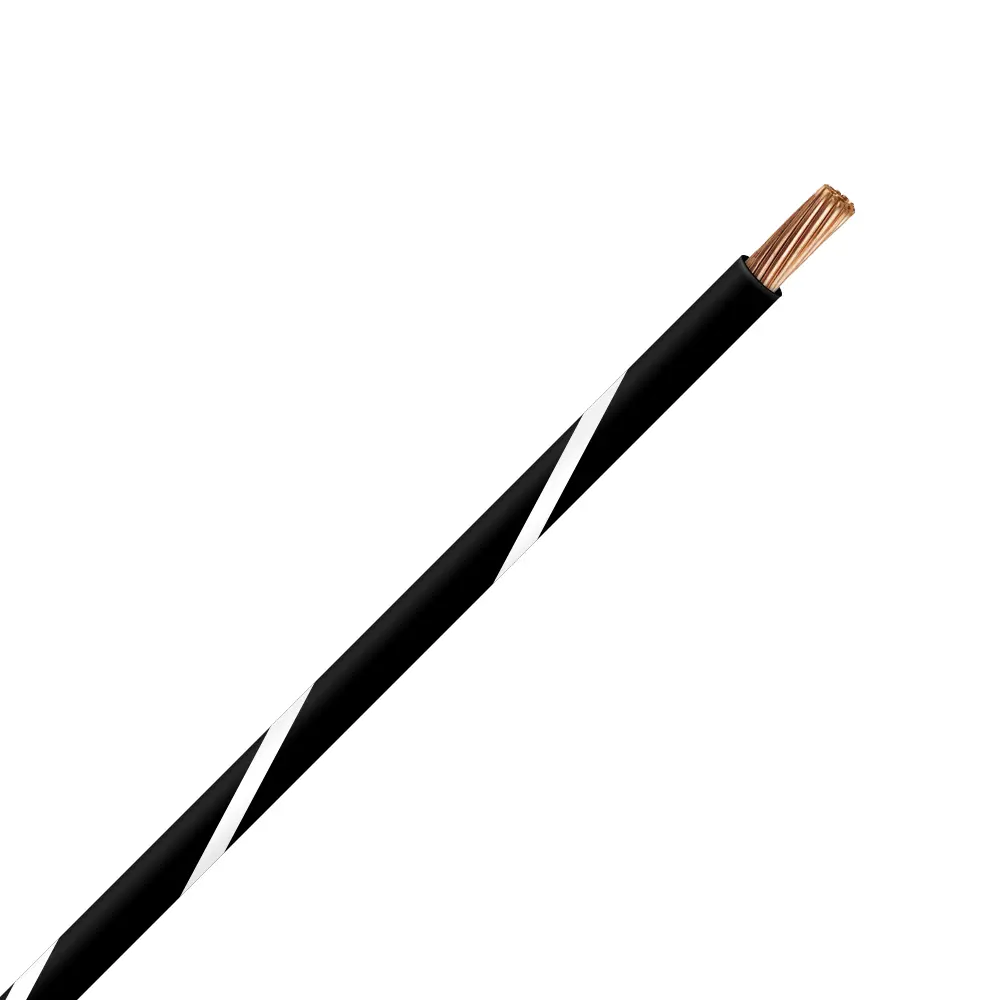 TXL 18 BLACK/WHITE STRIPED WIRE
