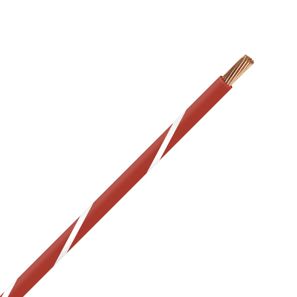 TXL 8 RED/WHITE STRIPED WIRE