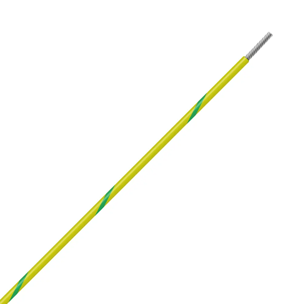 Yellow/Green Wire Tefzel 16 AWG