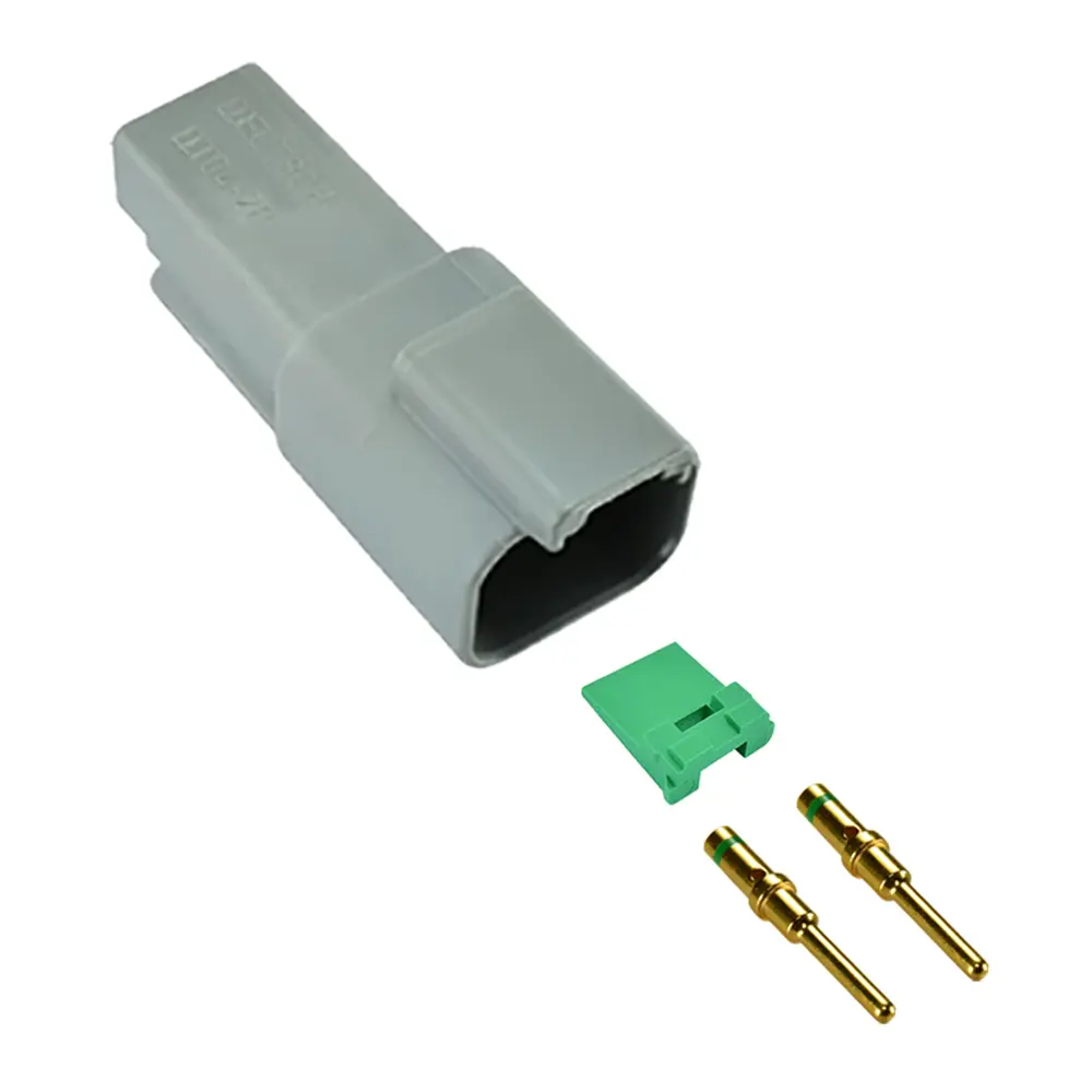 Deutsch DT 2 Way Receptacle Kit Solid Gold 16-14