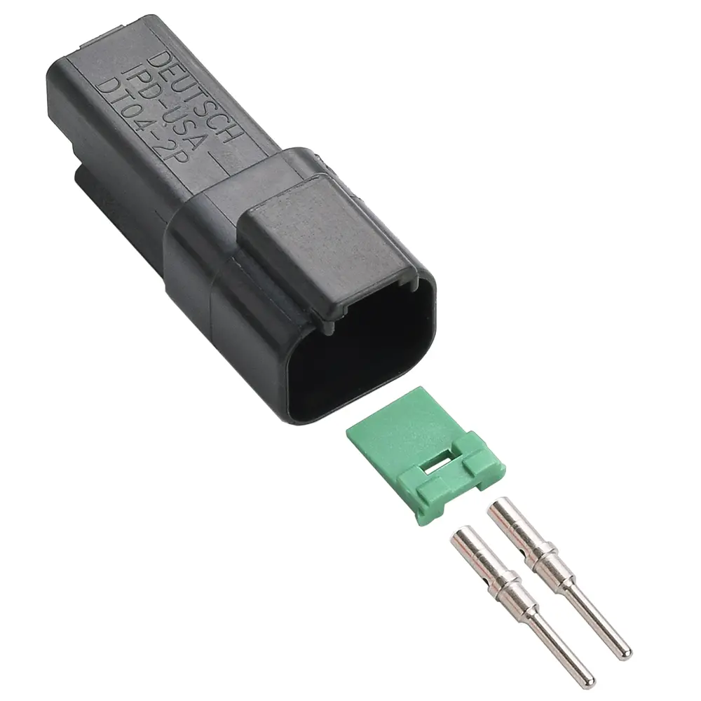 Deutsch DT 2 Way Receptacle Kit Black