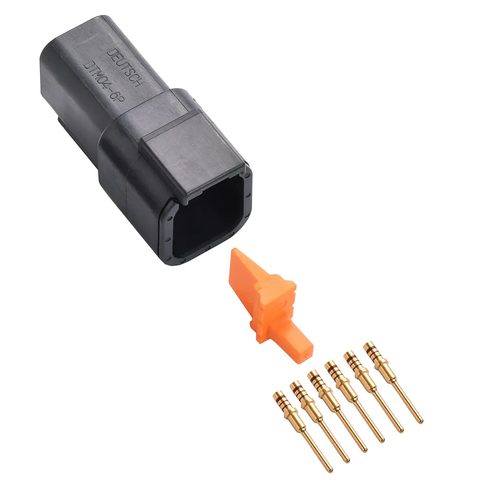 DTM 6 Way Receptacle Kit Gold Solid