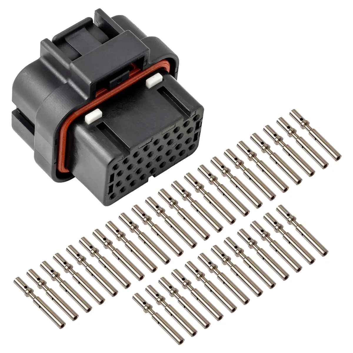 34 WAY, KEY 1 KIT, SOLID CONTACTS, NICKEL