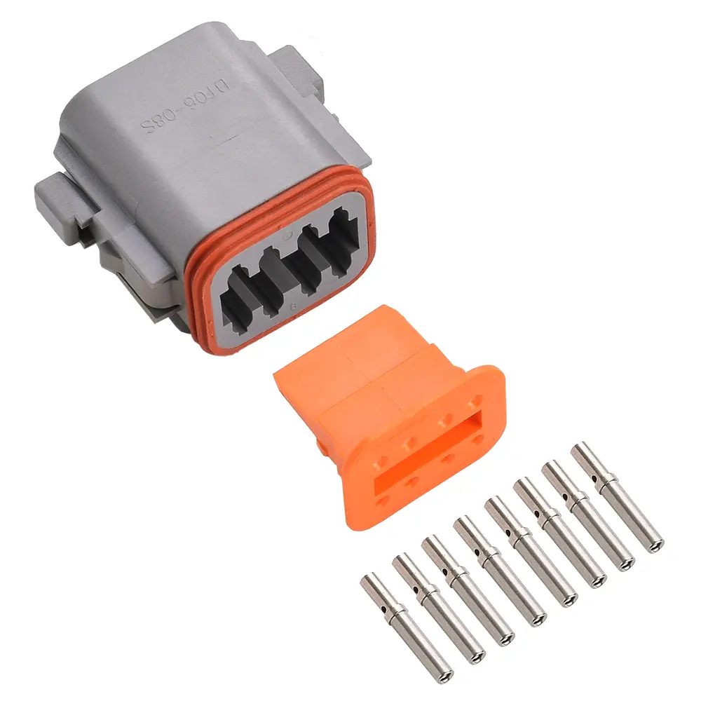 DT 8 Pin Plug Conn Kit Nickle Solid