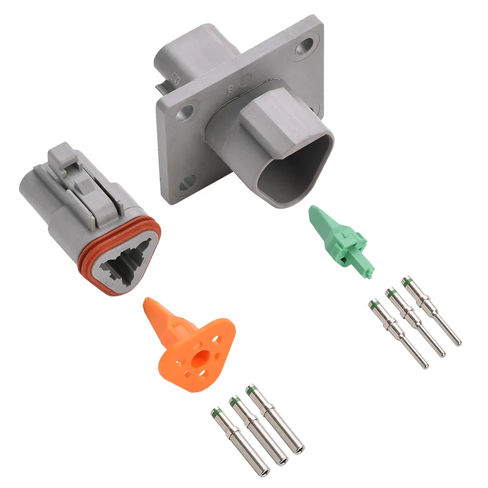DT 3 Way Receptacle Kit Solid Nickle 16-14