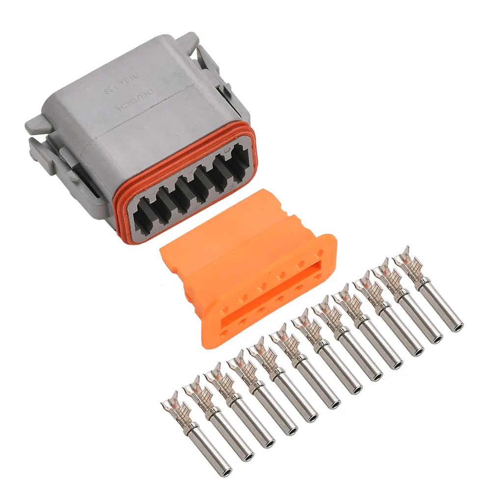 DT 12 Way Kit Stamped Nickle Plug
