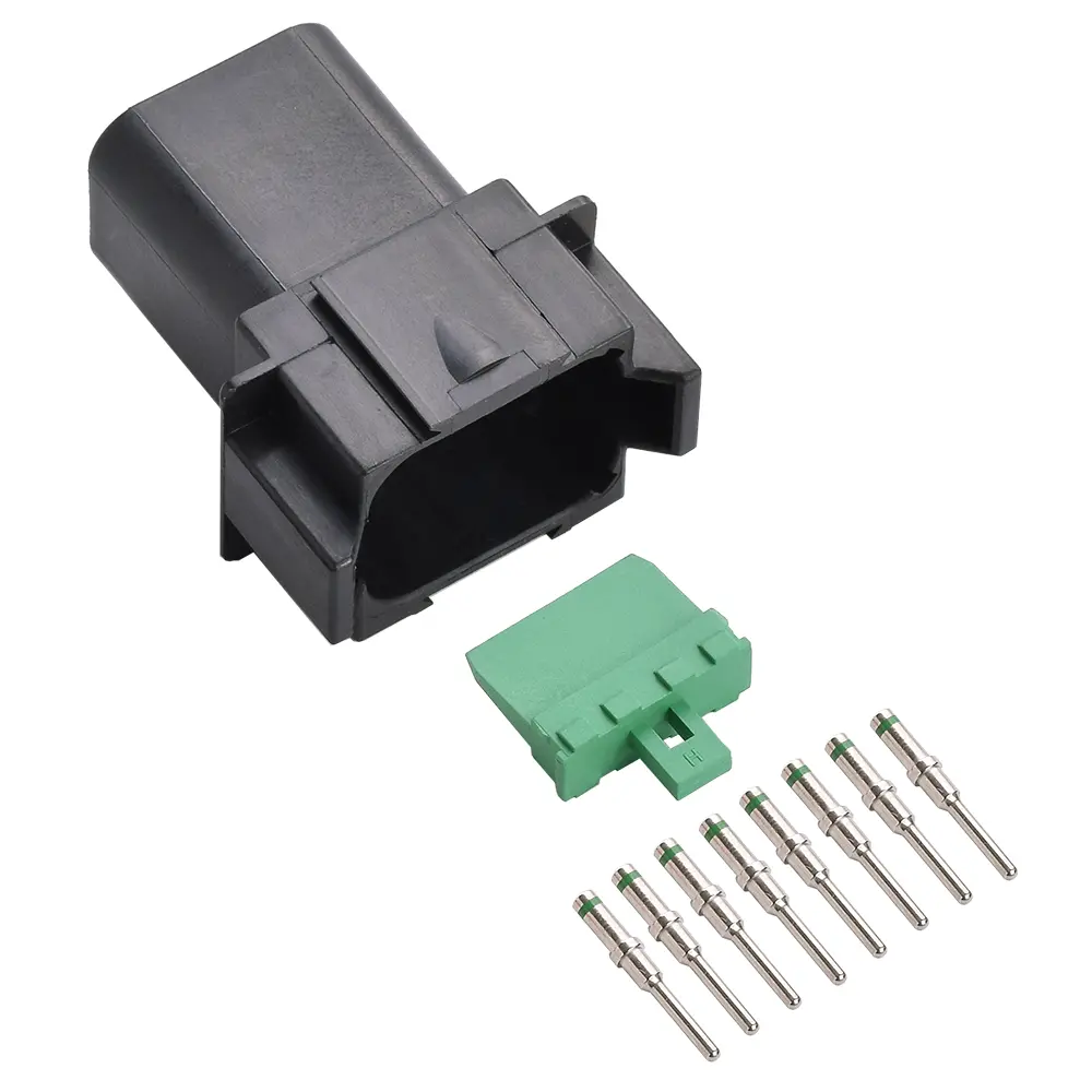 DT 8 Pin Receptacle Conn Kit Nickle 16-14 Solid