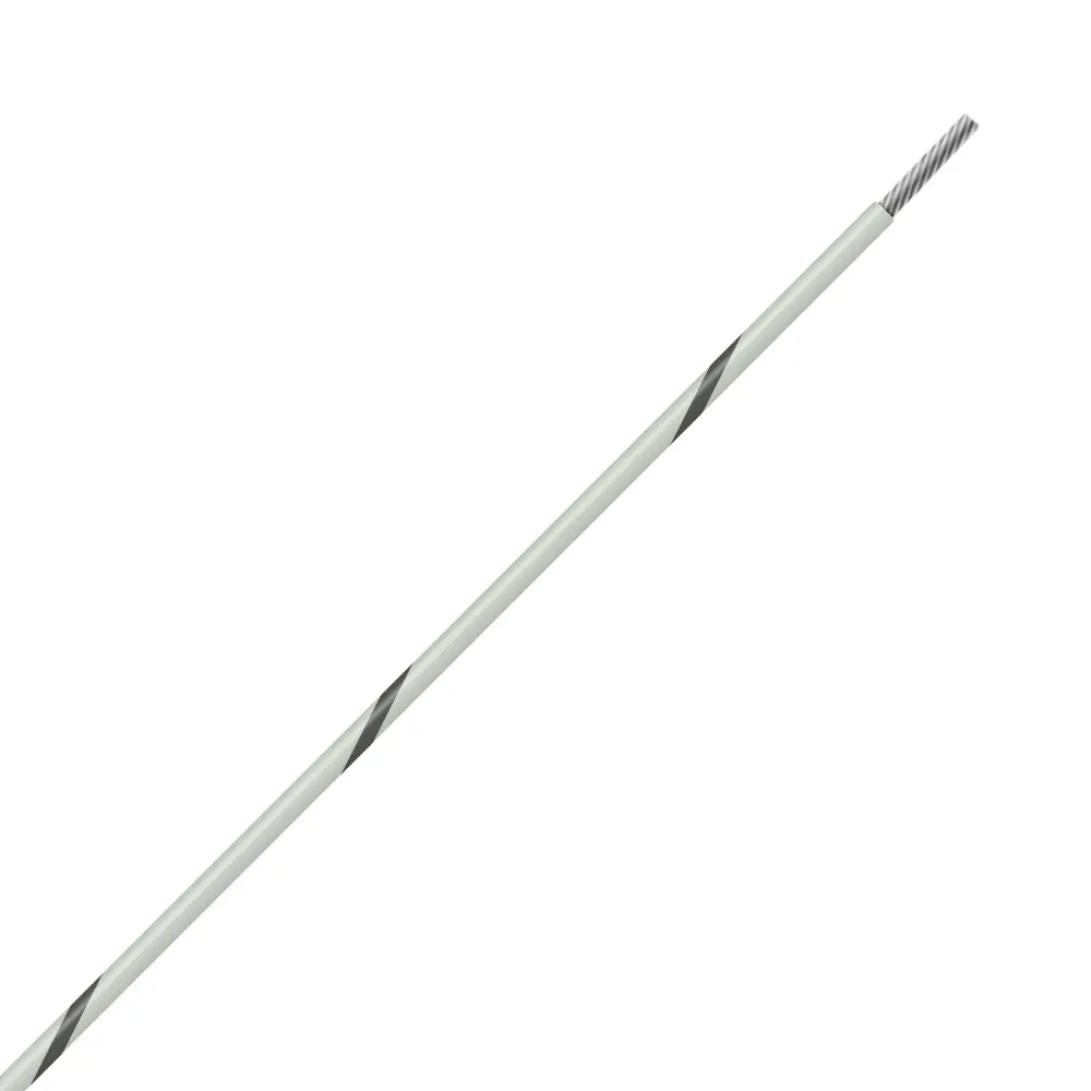 White/Gray Wire Tefzel 24 AWG