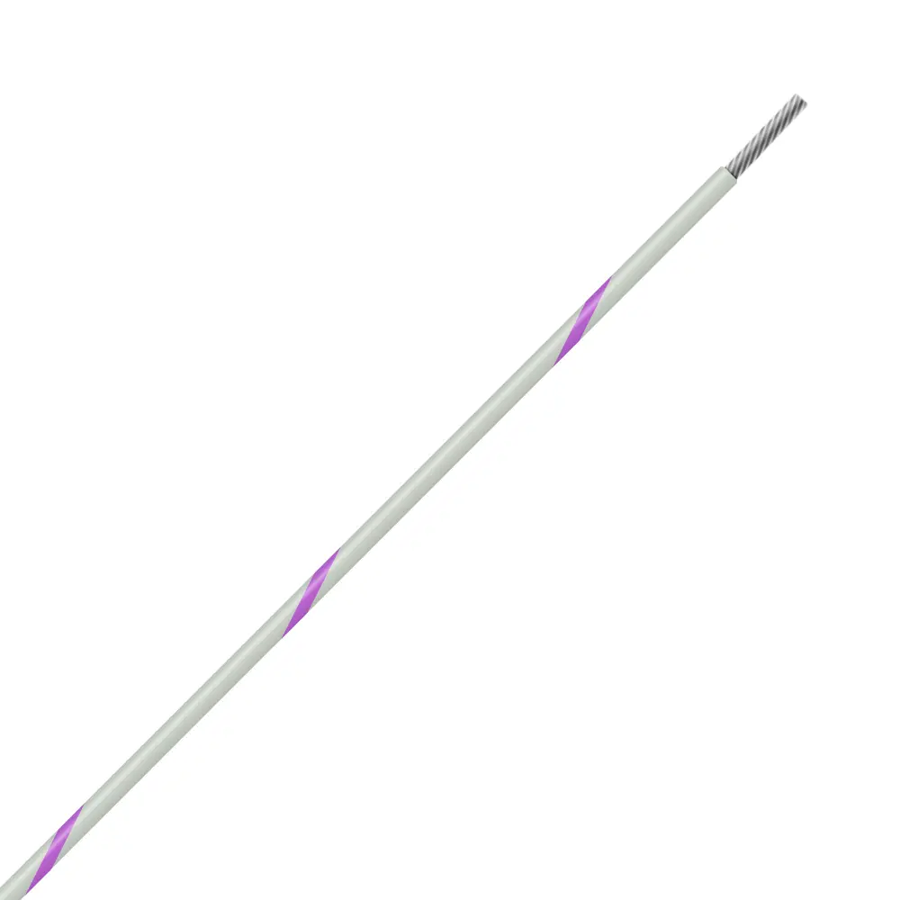 White/Violet Wire Tefzel 8 AWG