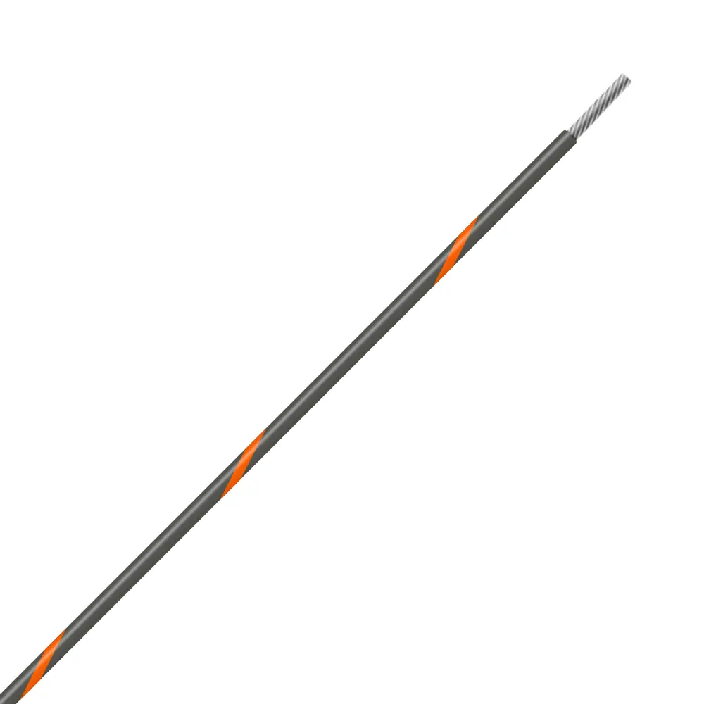 Gray/Orange Wire Tefzel 24 AWG