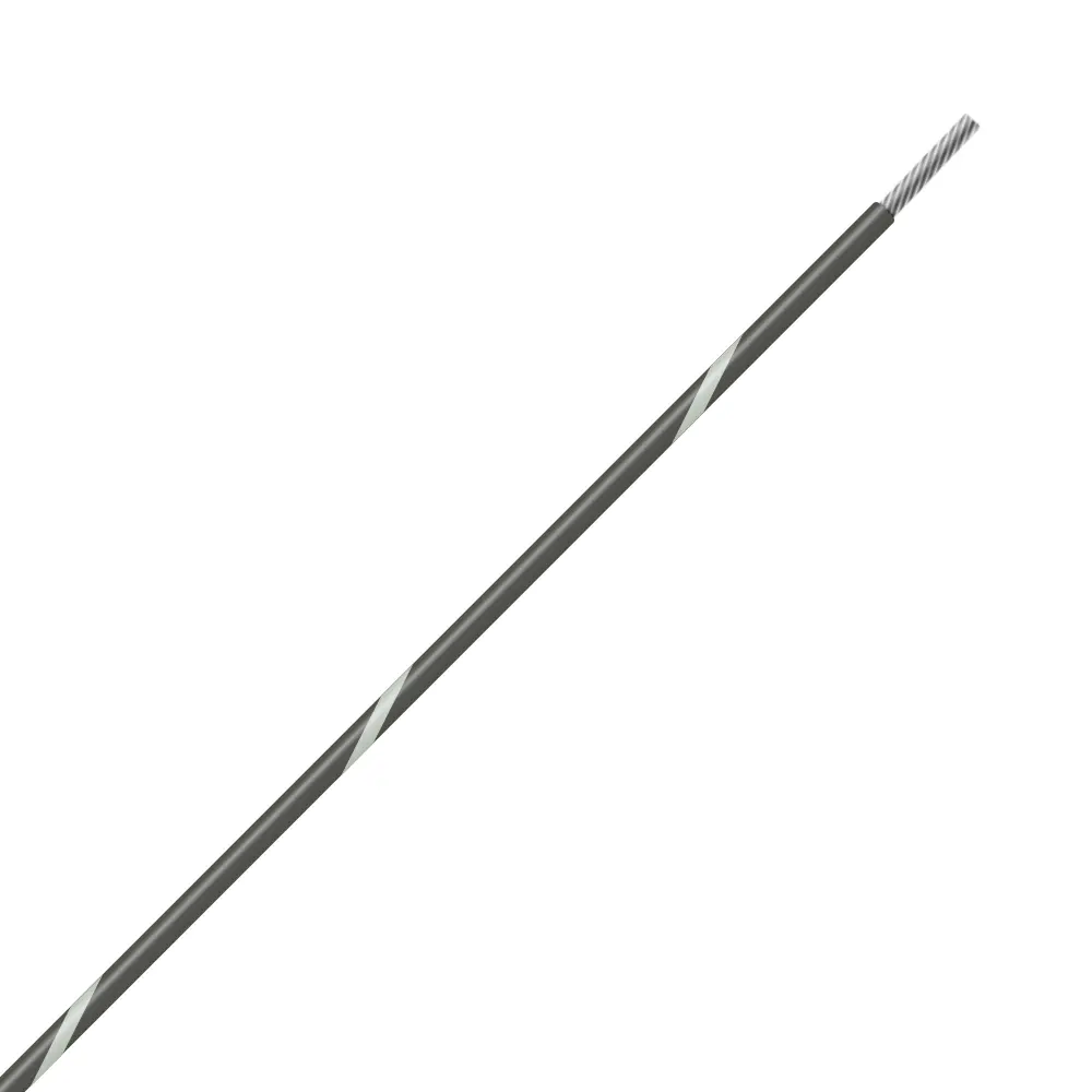 Gray/White Wire Tefzel 24 AWG