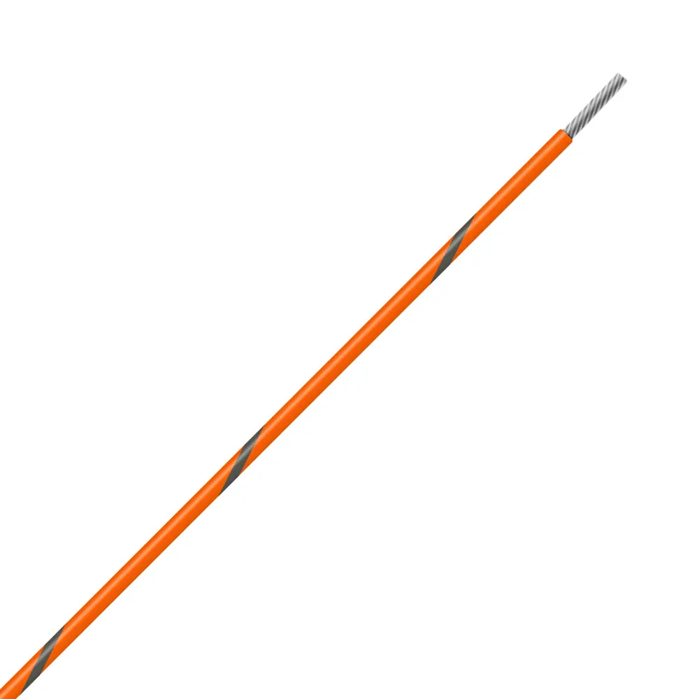 Orange/Gray Wire Tefzel 24 AWG