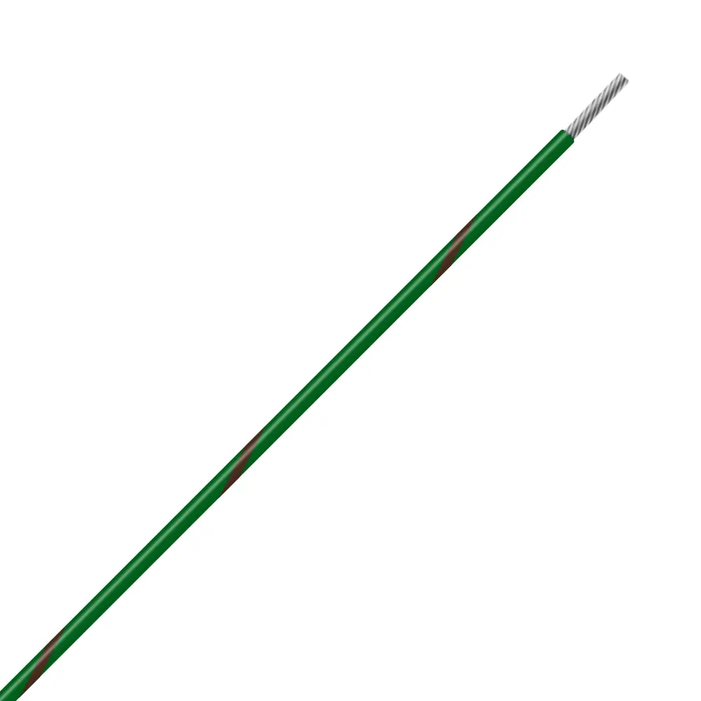 Green/Brown Wire Tefzel 24 AWG