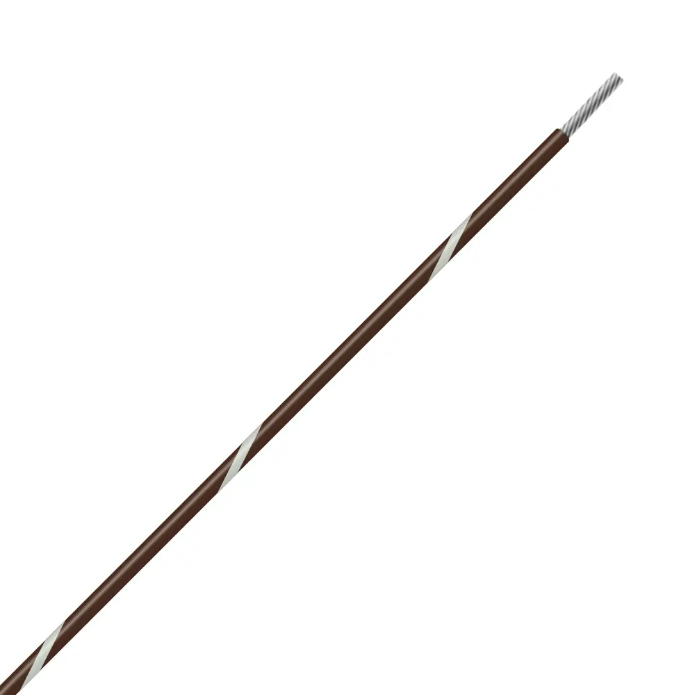 Brown/White Wire Tefzel 10 AWG