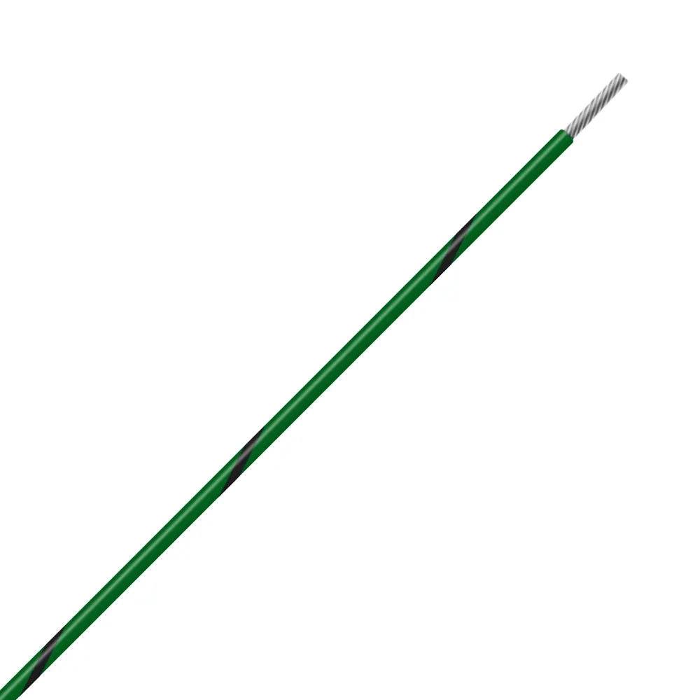 Green/Black Wire Tefzel 10 AWG