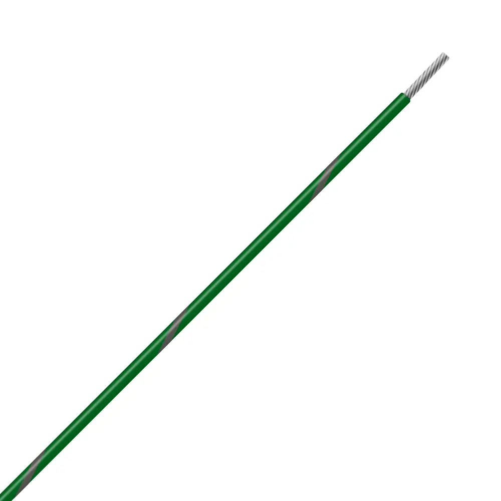 Green/Gray Wire Tefzel 24 AWG