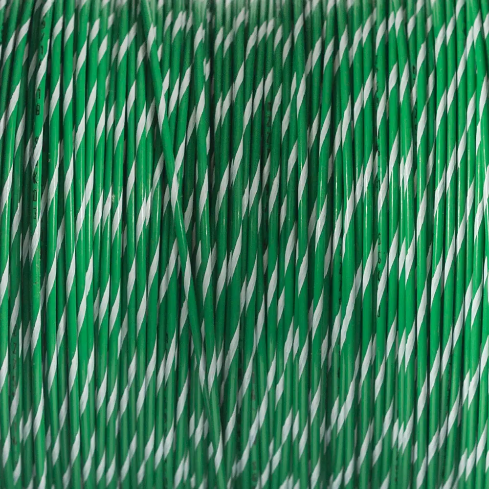 M22759/16-16-59 GREEN/WHITE WIRE TEFZEL 16 AWG