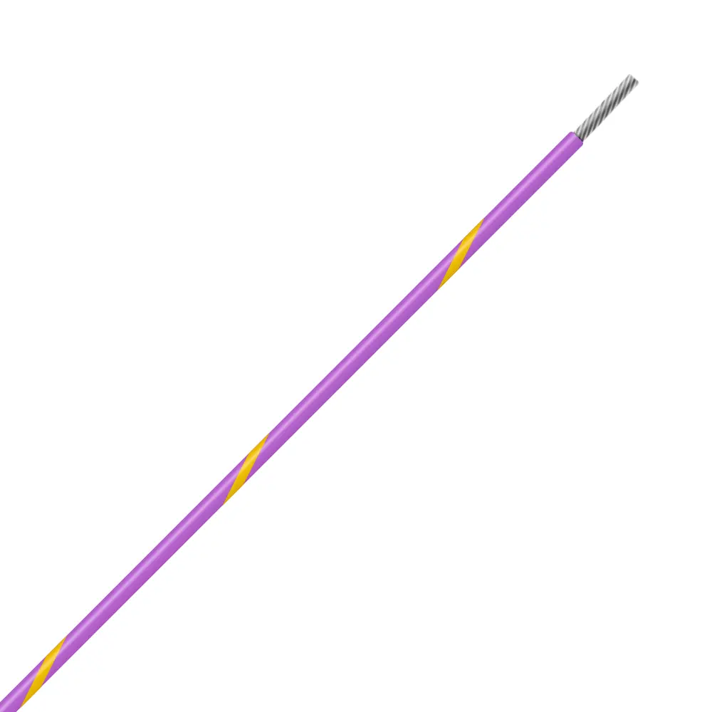 Violet/Yellow Wire Tefzel 24 AWG