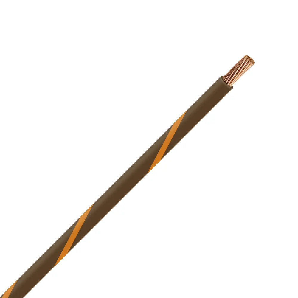 TXL 18 BROWN/ORANGE STRIPED WIRE