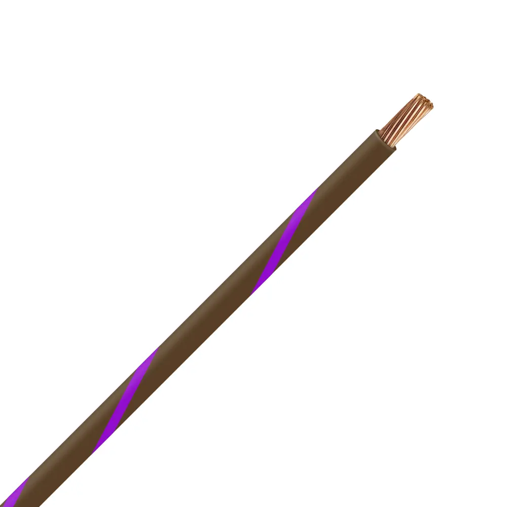 TXL 14 BROWN/PURPLE STRIPED WIRE