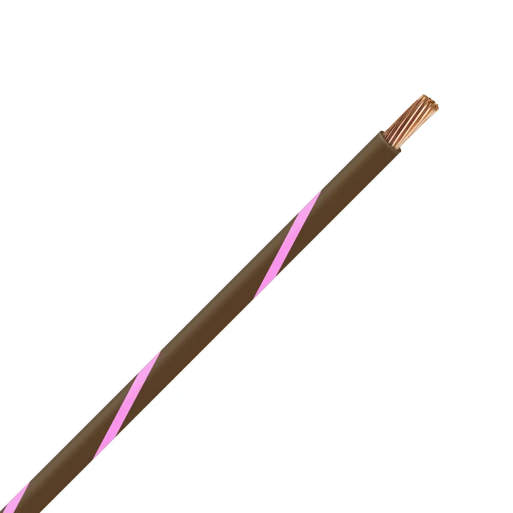 TXL 18 BROWN/PINK STRIPED WIRE