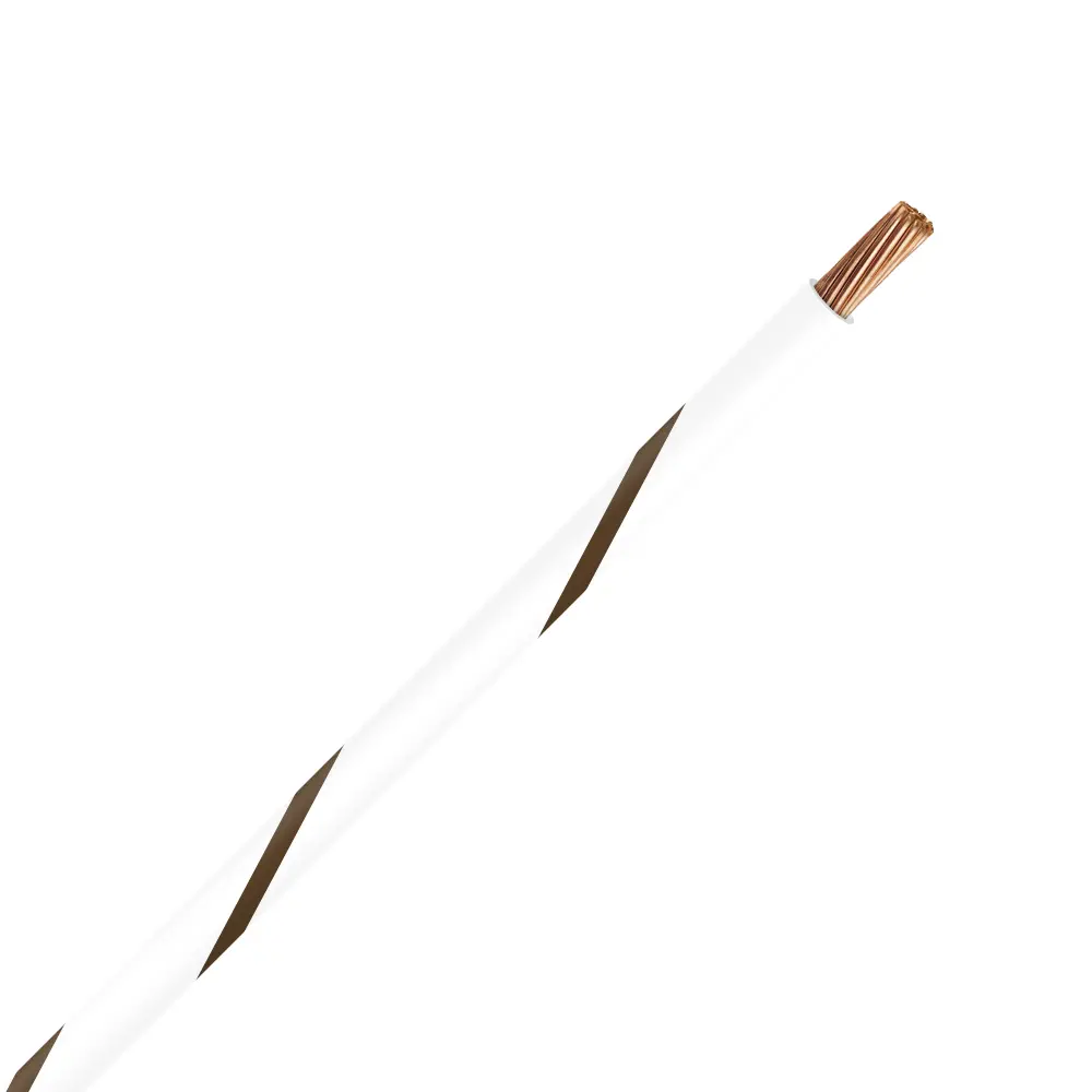 TXL 16 WHITE/BROWN STRIPED WIRE