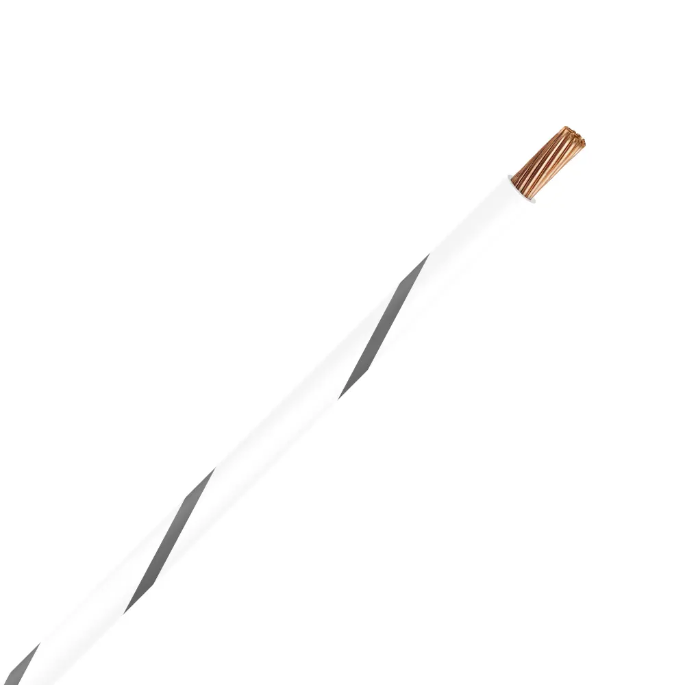 TXL 14 WHITE/GRAY STRIPED WIRE