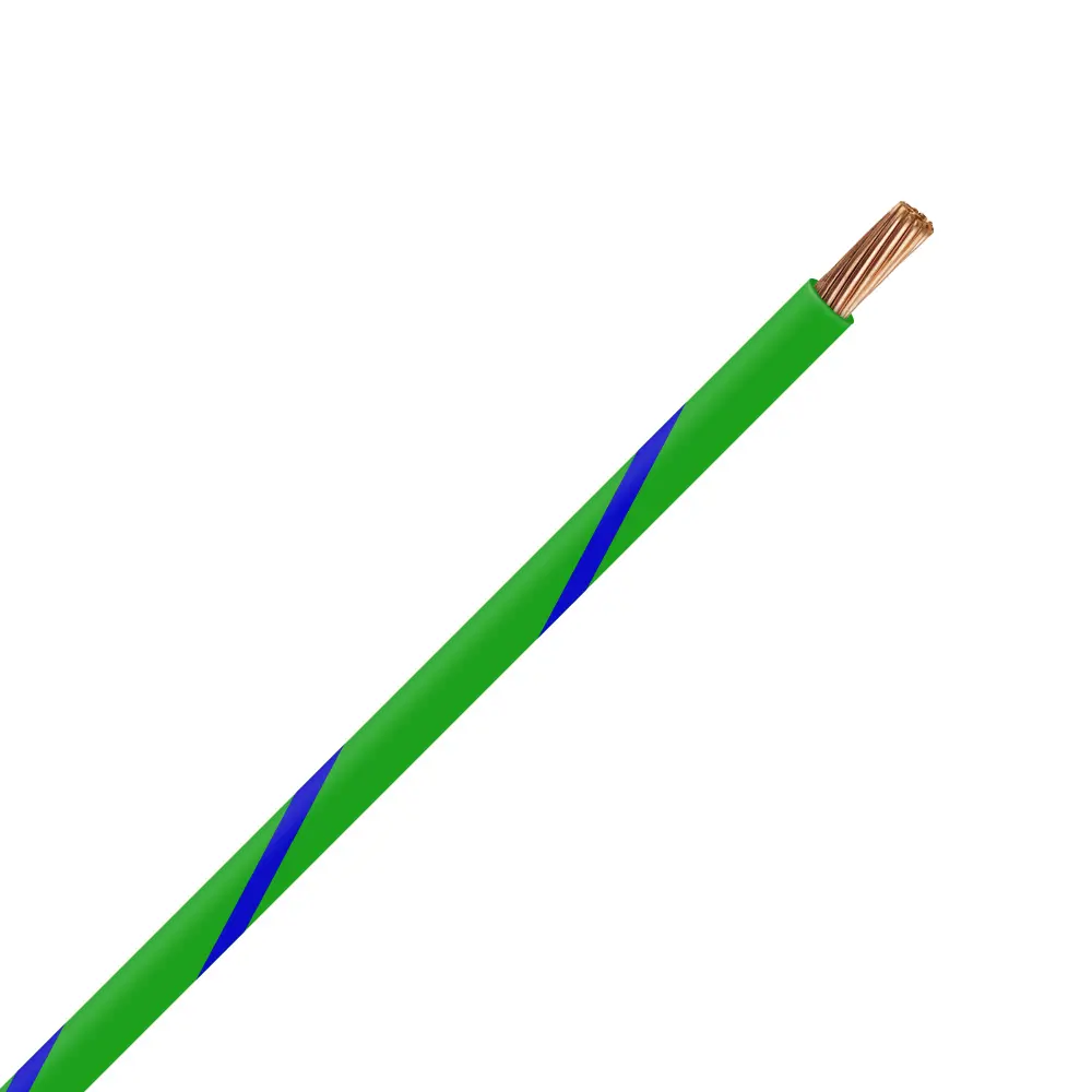TXL 16 GREEN/BLUE STRIPED WIRE