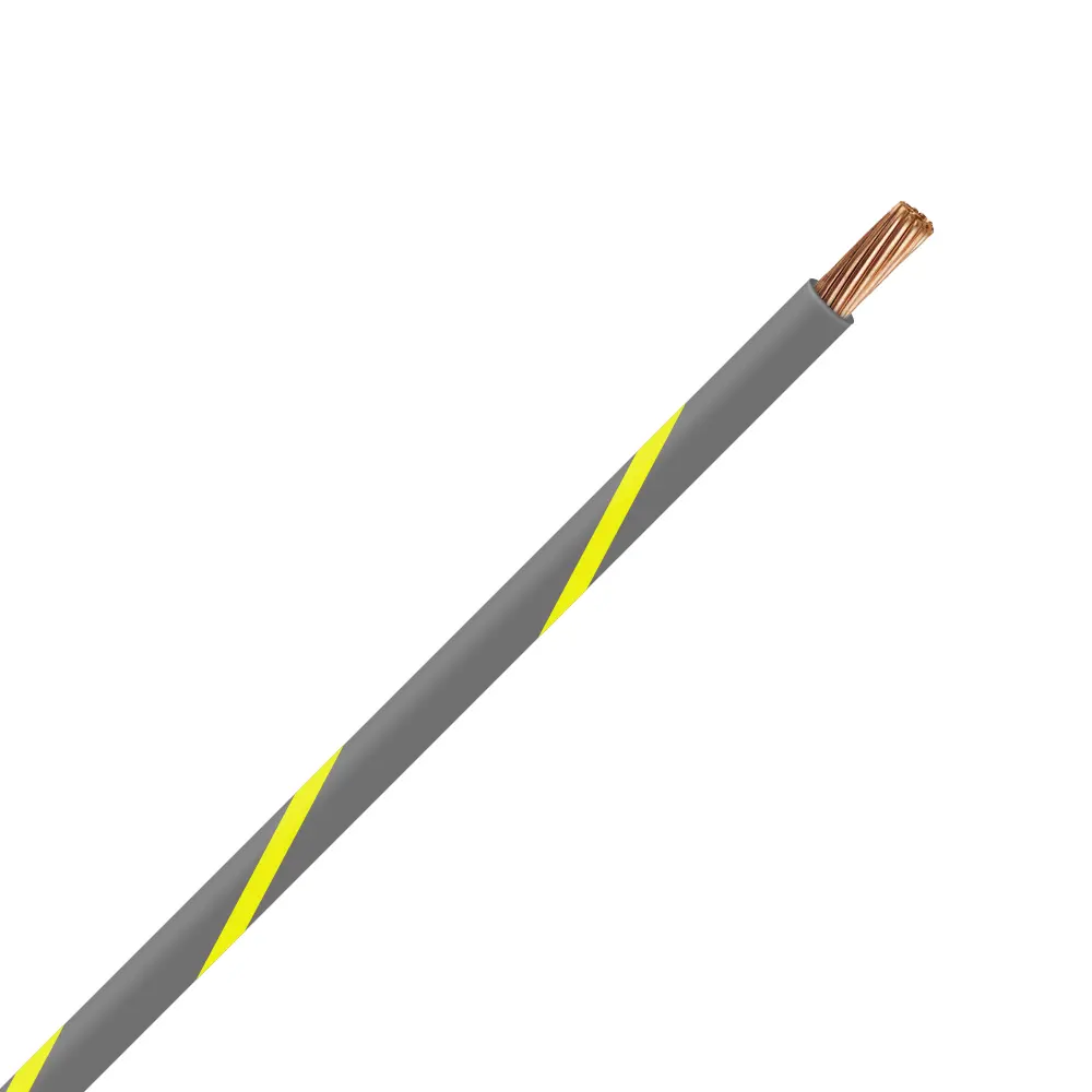 TXL 14 GRAY/YELLOW STRIPED WIRE