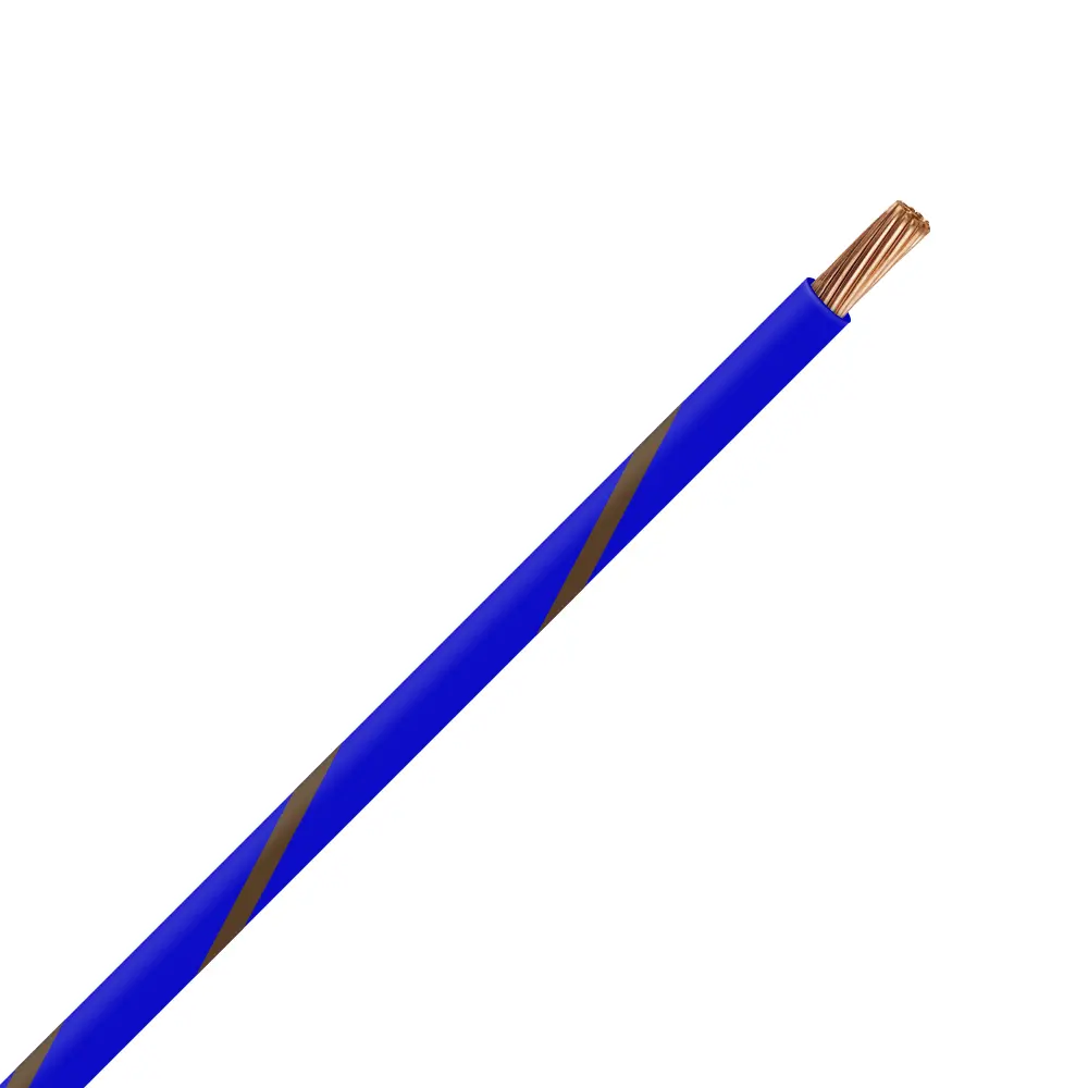 TXL 14 BLUE/BROWN STRIPED WIRE