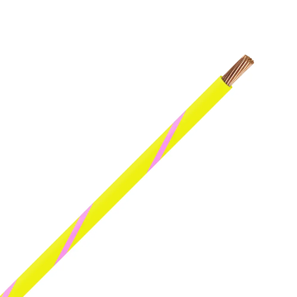 TXL 14 YELLOW/PINK STRIPED WIRE