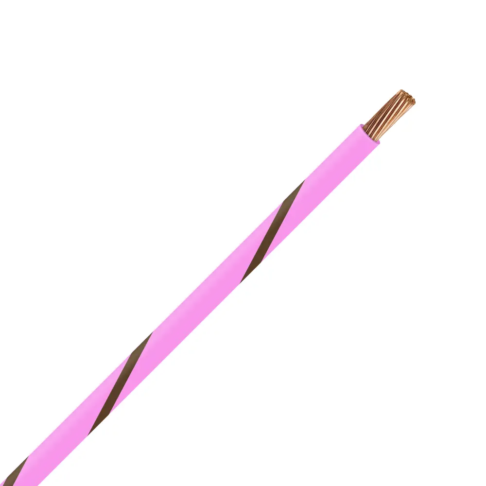 TXL 18 PINK/BROWN STRIPED WIRE