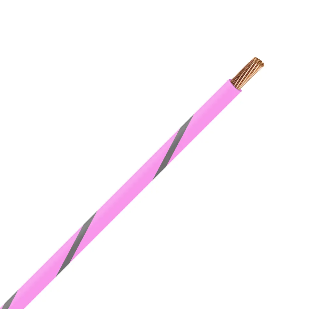TXL 18 PINK/GRAY STRIPED WIRE