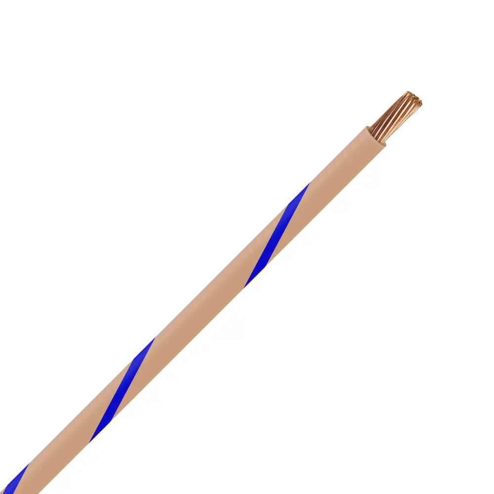 TXL 18 TAN/BLUE STRIPED WIRE