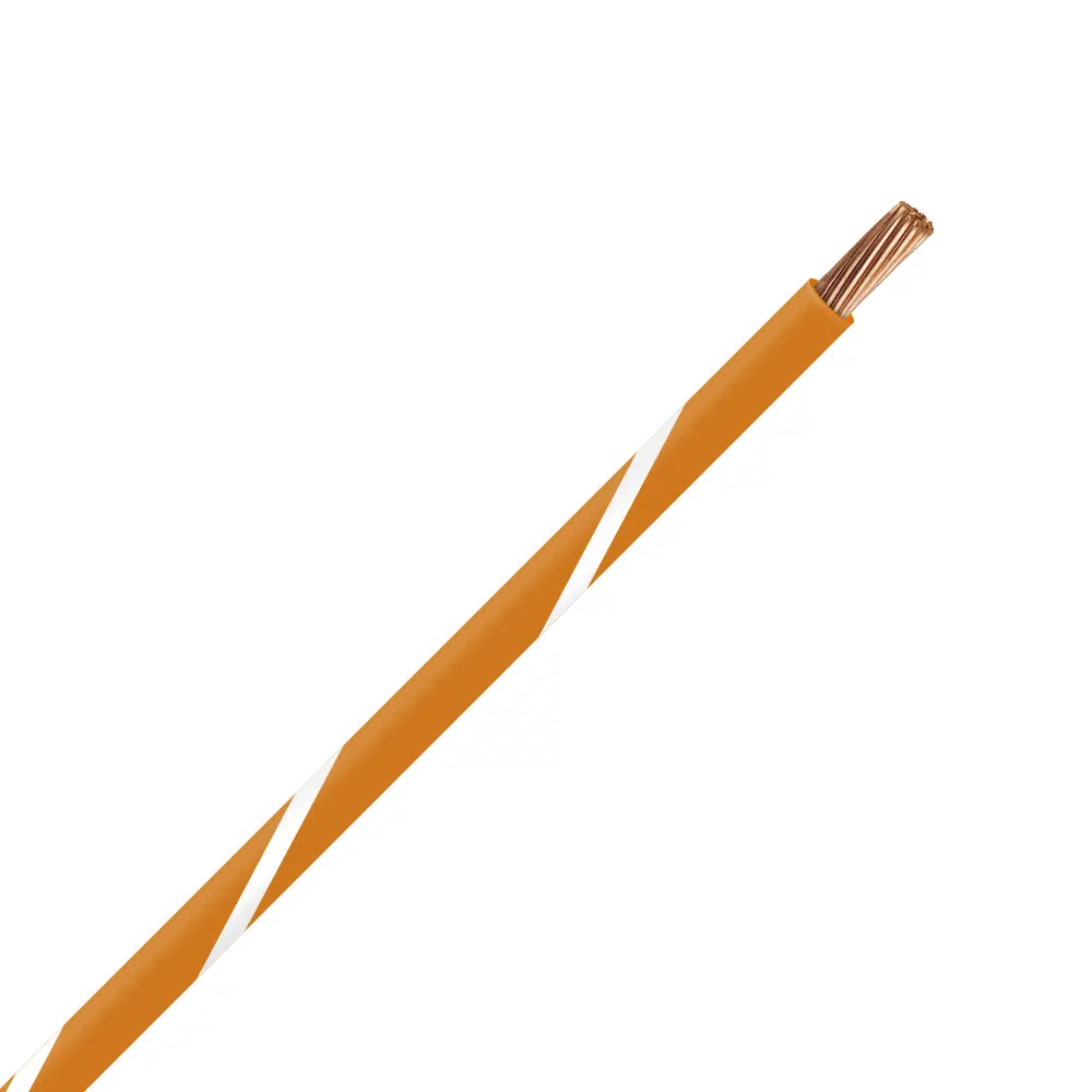 TXL 20 ORANGE/WHITE STRIPED WIRE