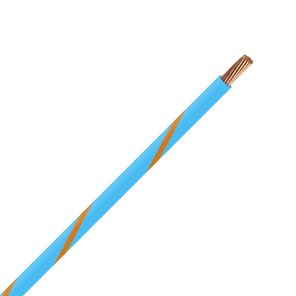 TXL 14 LIGHT BLUE/ORANGE STRIPED WIRE