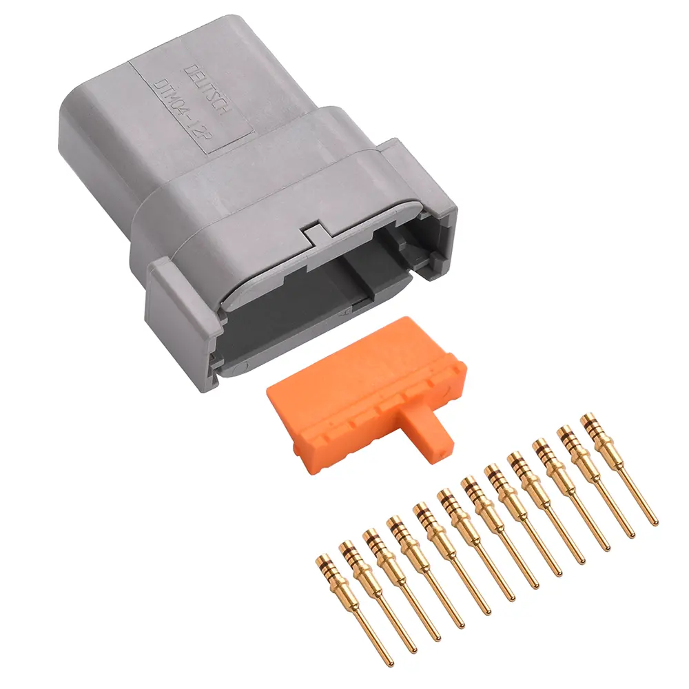 DTM 12 Way Receptacle Kit Gold Solid