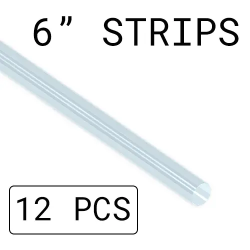 3/8", CLEAR, REFILL, 12 X 6IN PCS