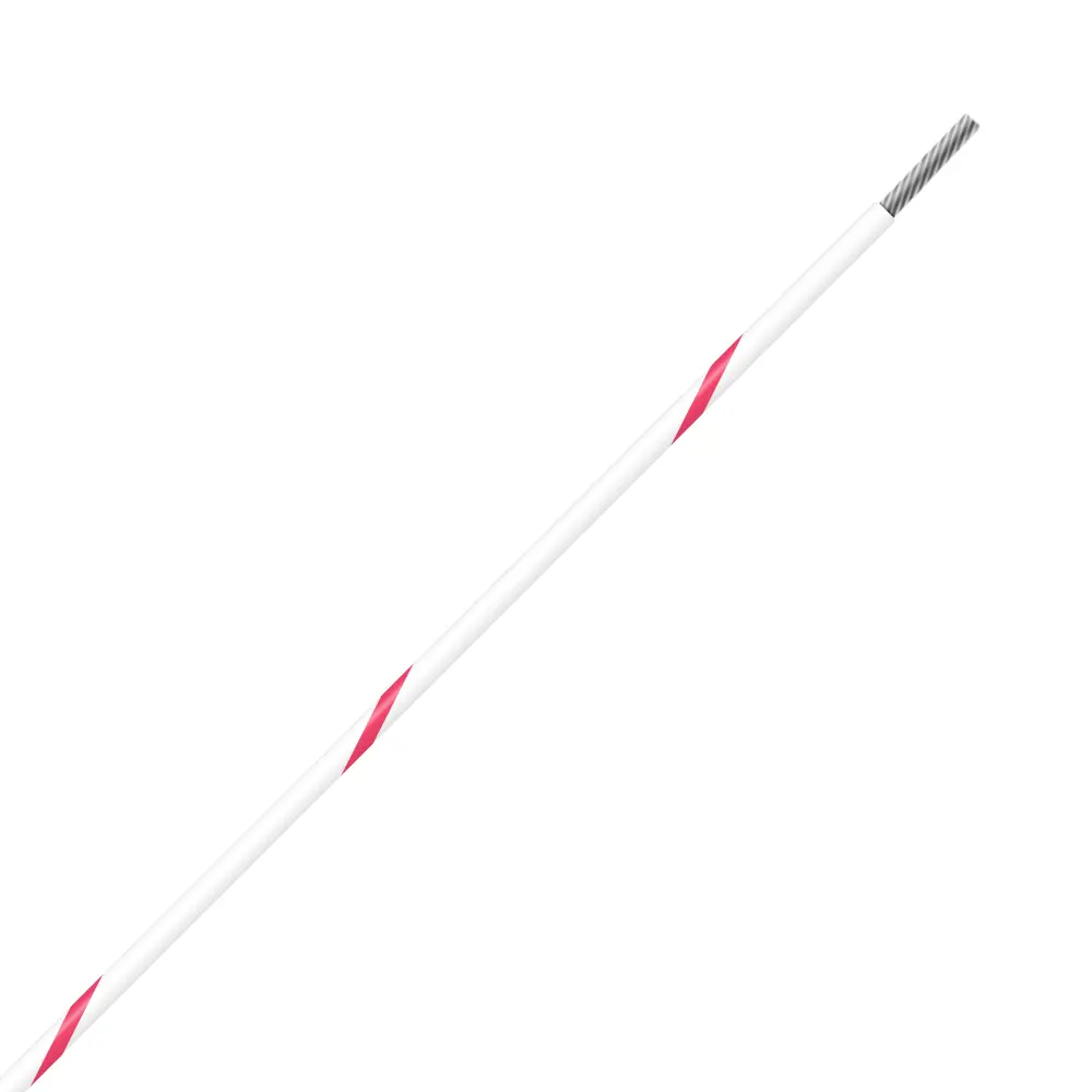 White/Red Wire Tefzel 26 AWG