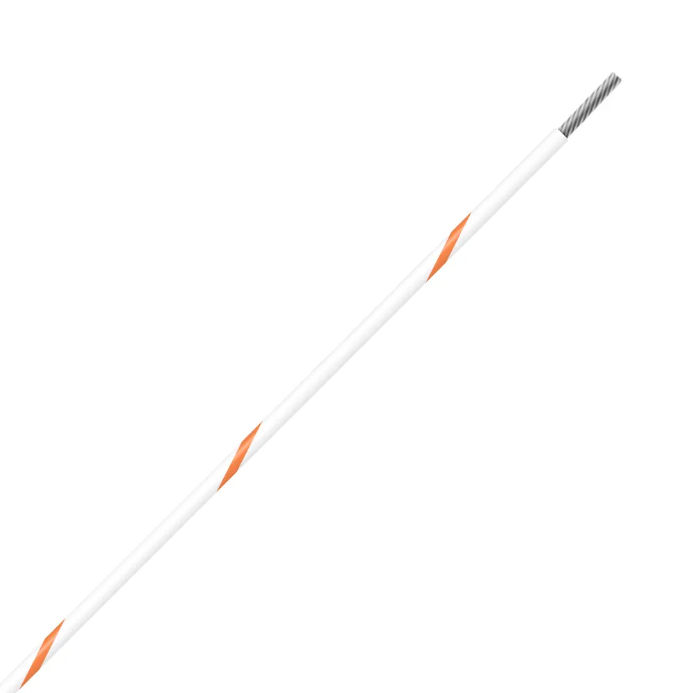 White/Orange Wire Tefzel 26 AWG